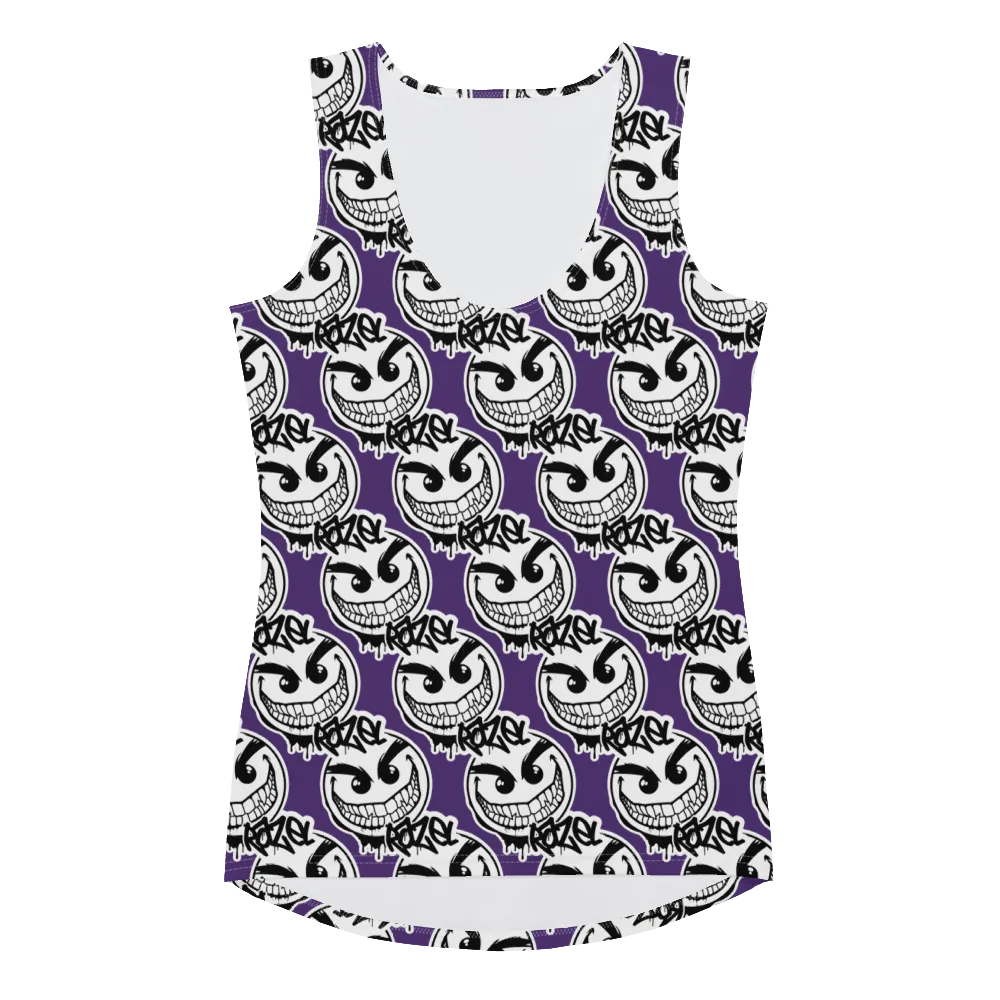 Razel Gang Drip Face Motif tanktop stretch