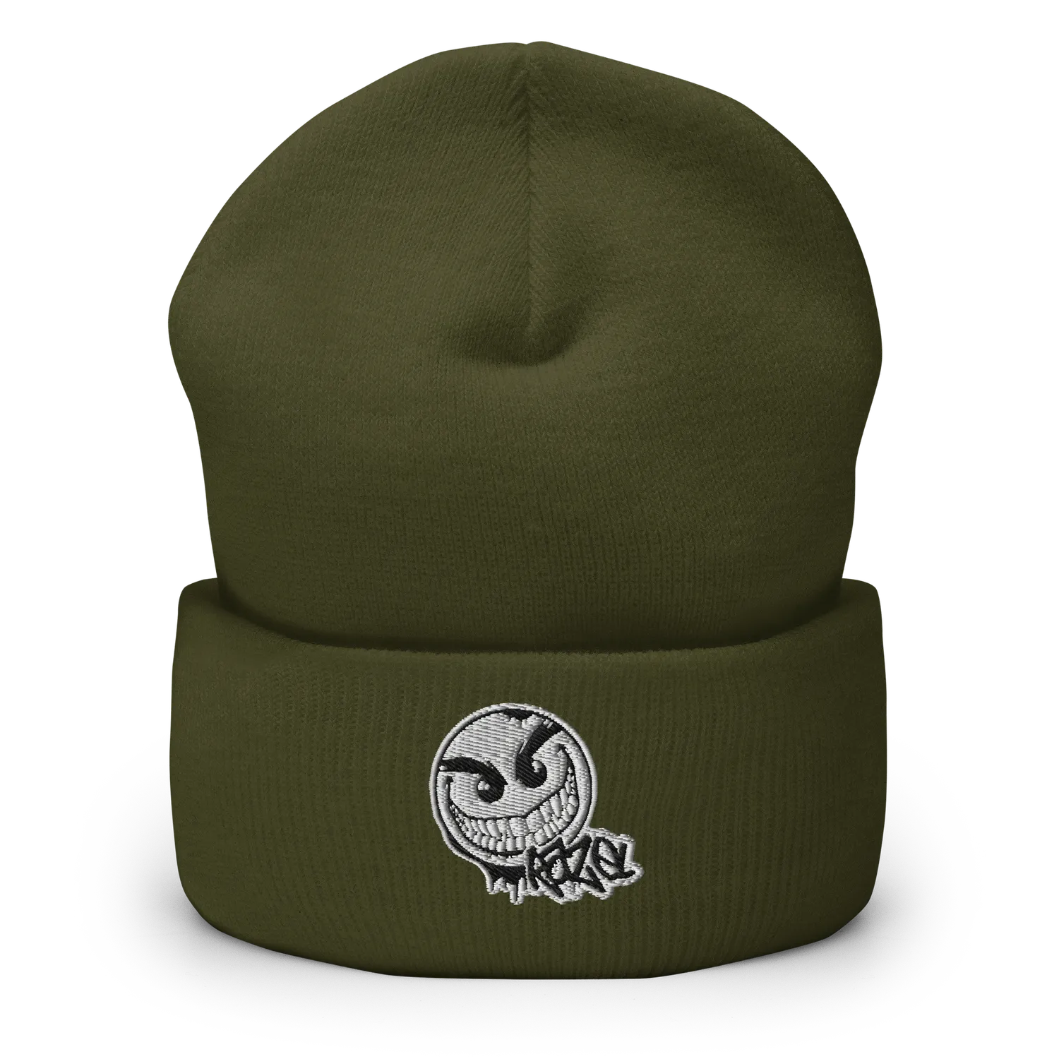 Razel Gang Drip Face beanie zwart unisex