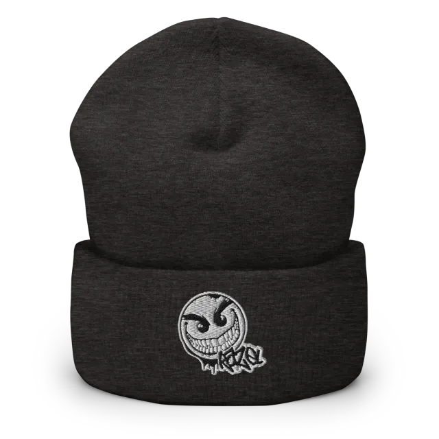 Razel Gang Drip Face beanie zwart unisex