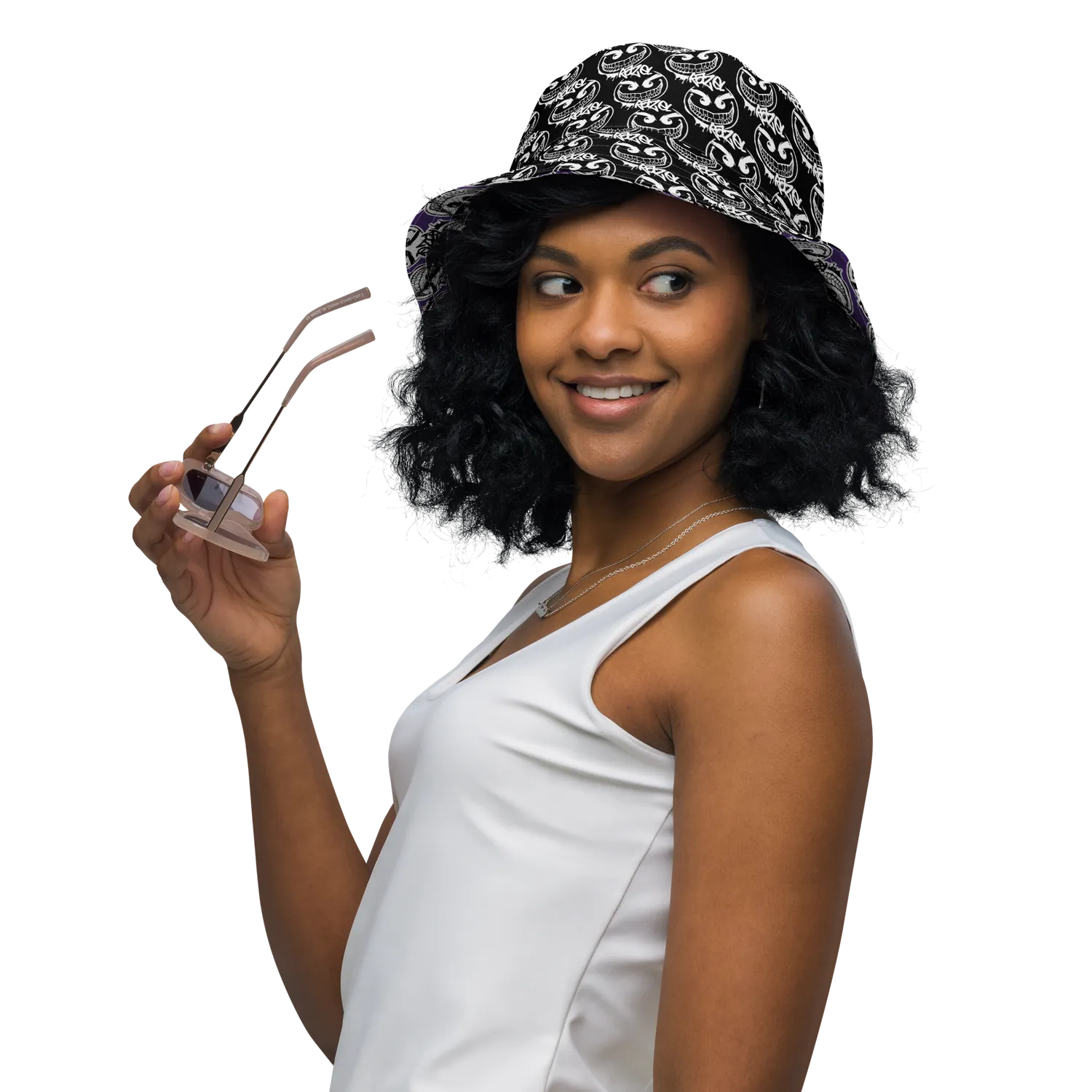 Razel Gang Drip Face bucket hat omkeerbaar