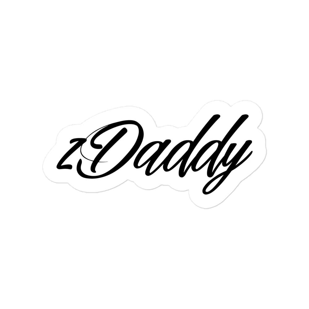 Razel zDaddy Sticker 7,6 cm vinyl wit