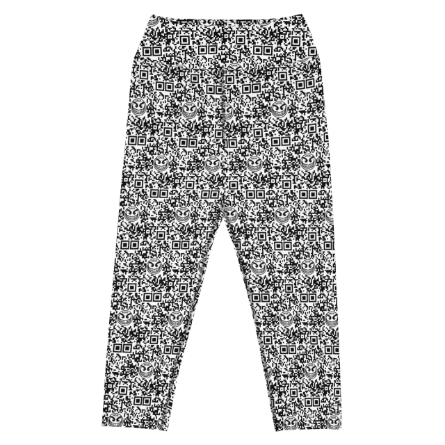 Razel Face QR Code Yoga Capri XS-XL zwart