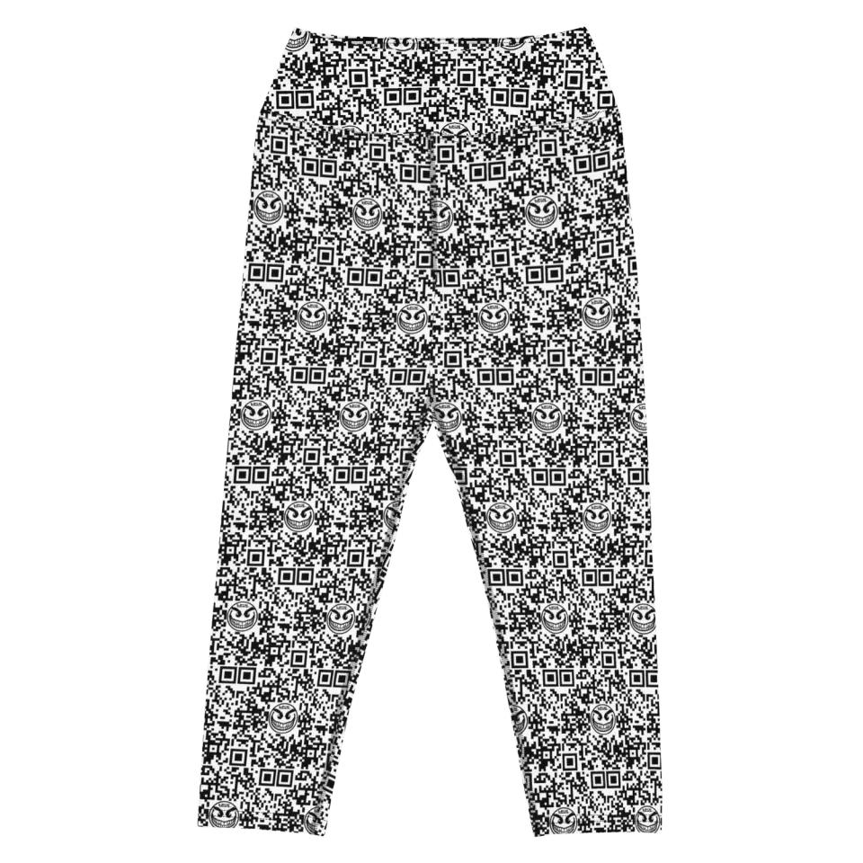 Razel Face QR Code Yoga Capri XS-XL zwart
