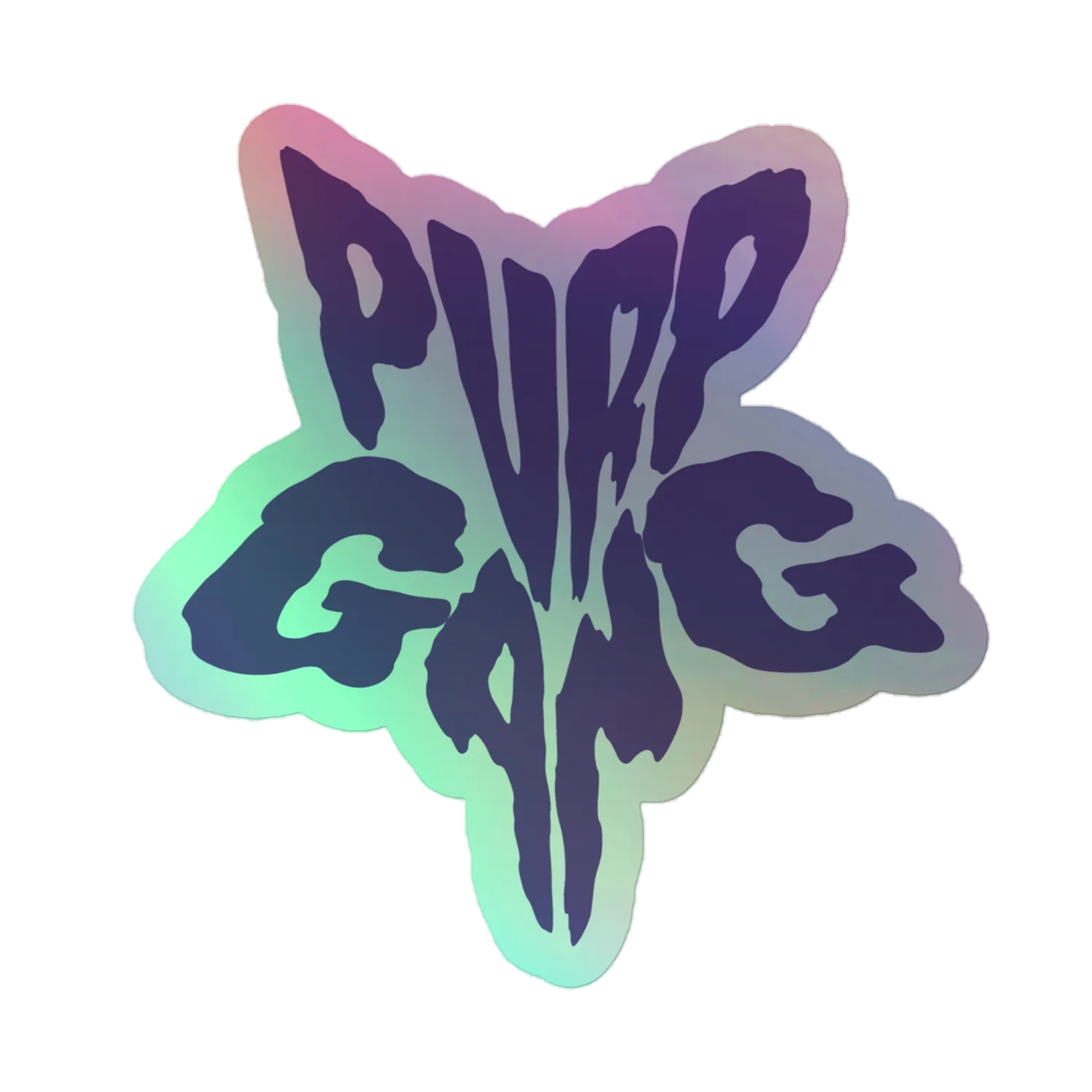 Razel Purp Gang Rock Star sticker holografisch 10 cm