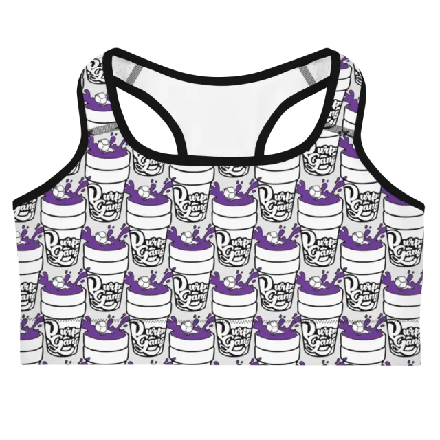 Razel Purp Gang Double Cup sportbh wit vochtregulerend
