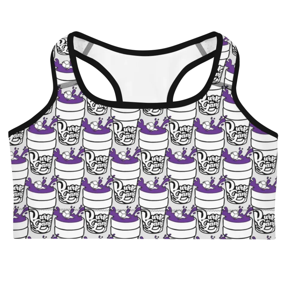 Razel Purp Gang Double Cup sportbh wit vochtregulerend