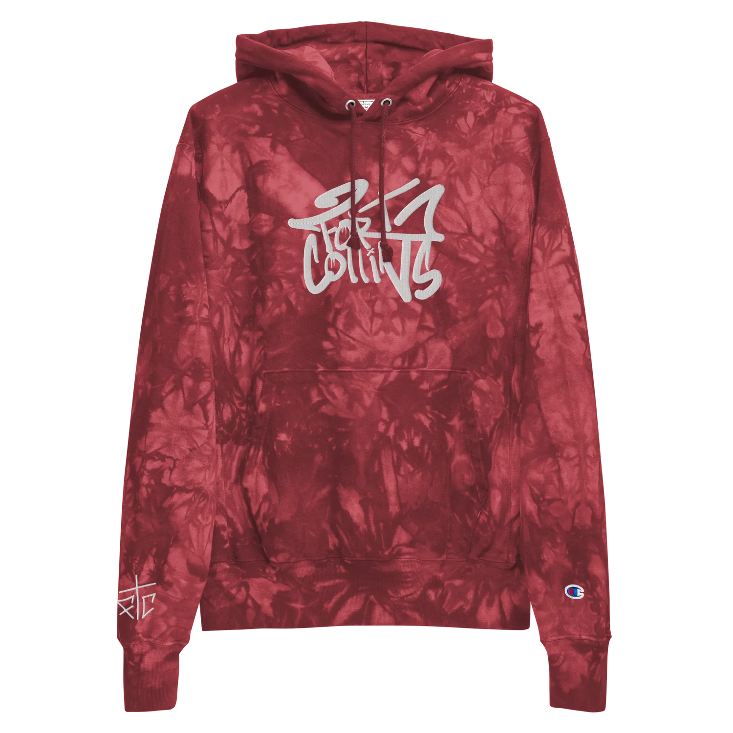 Razel Fort Collins Champion tie-dye hoodie zwart