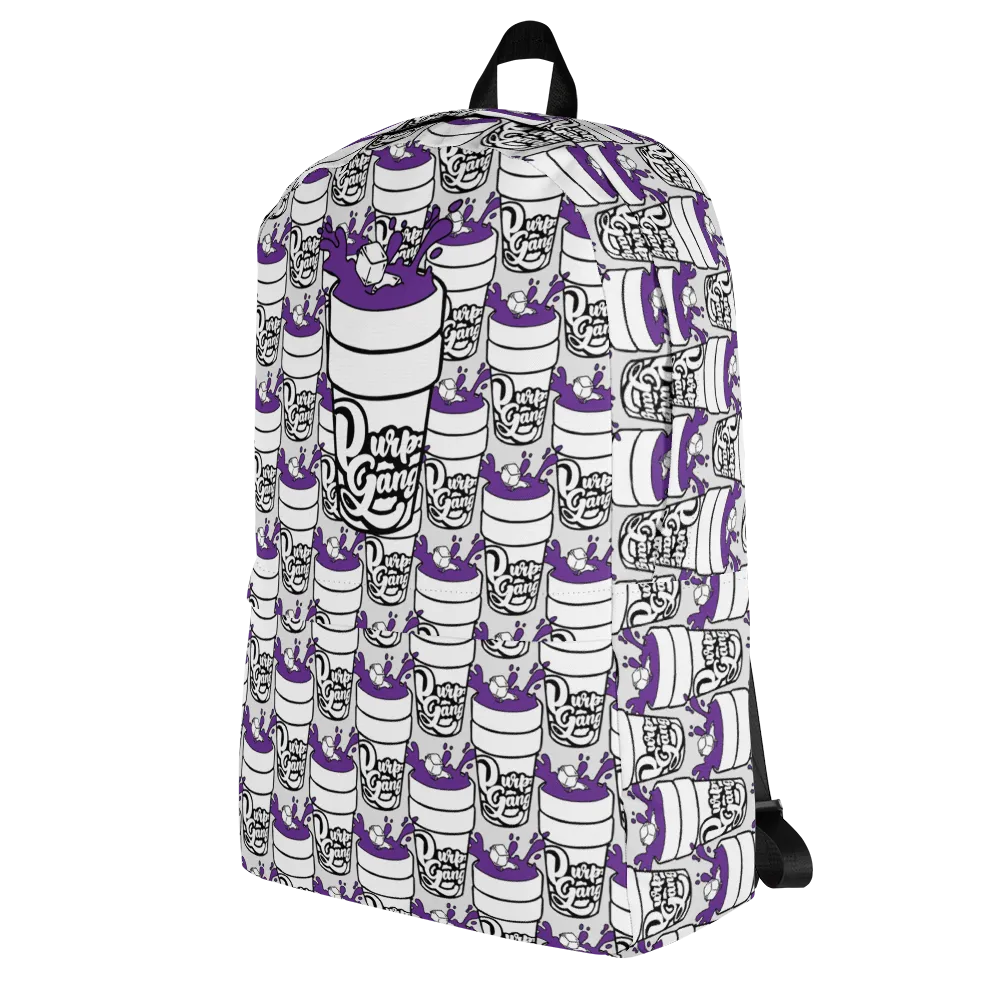 Razel Purp Gang Double Cup Motif Rugzak 15 inch