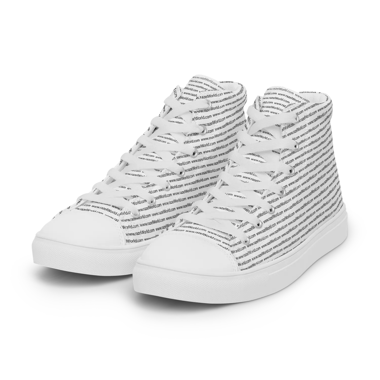 Razel High Top sneakers canvas zwart-wit
