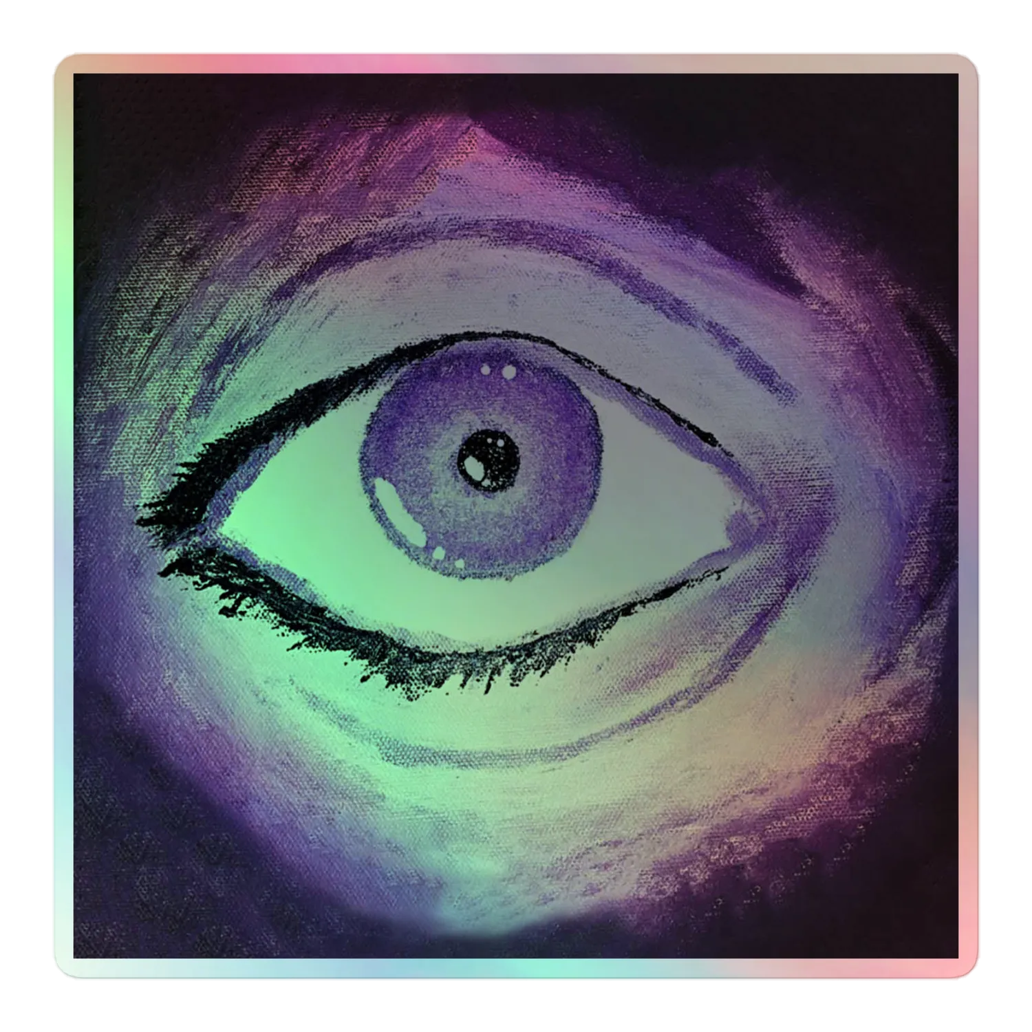 Razel Eye of razel sticker holografisch 3x3 inch