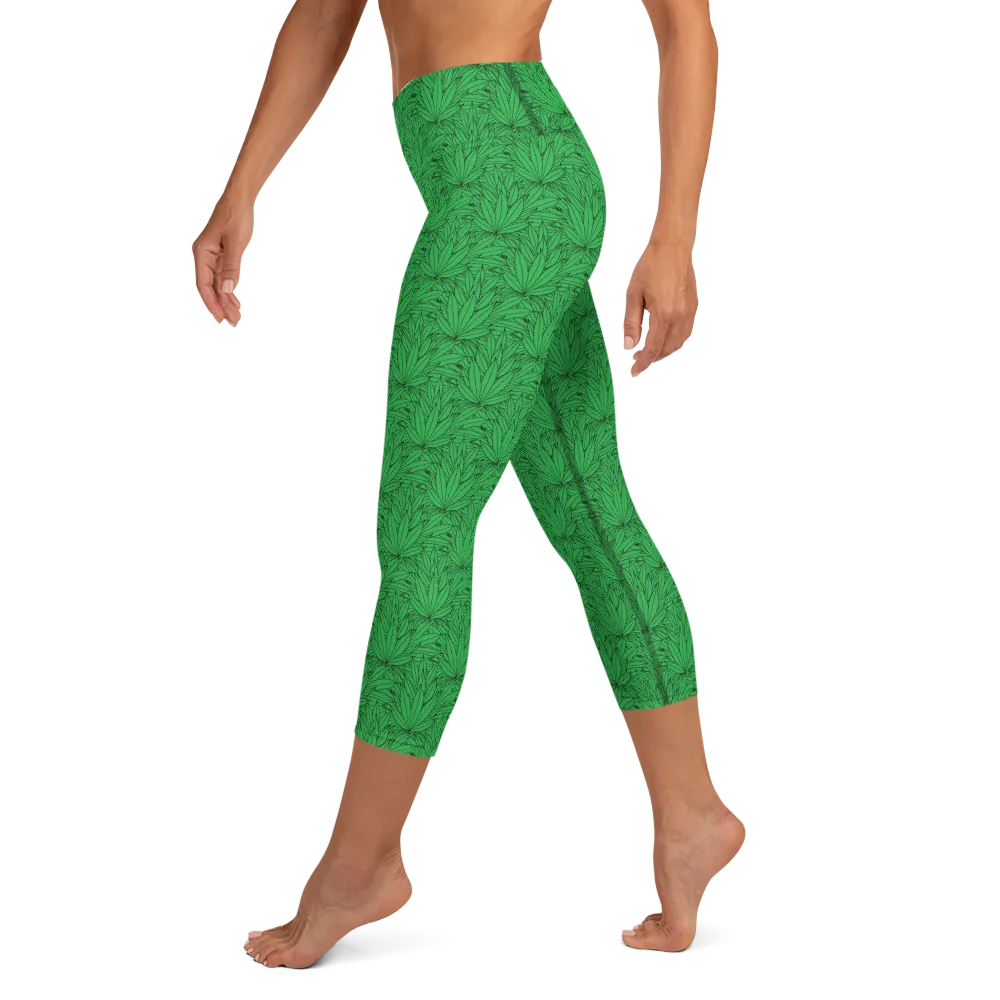 Razel Marijuana Tree Star yoga capri driekwart