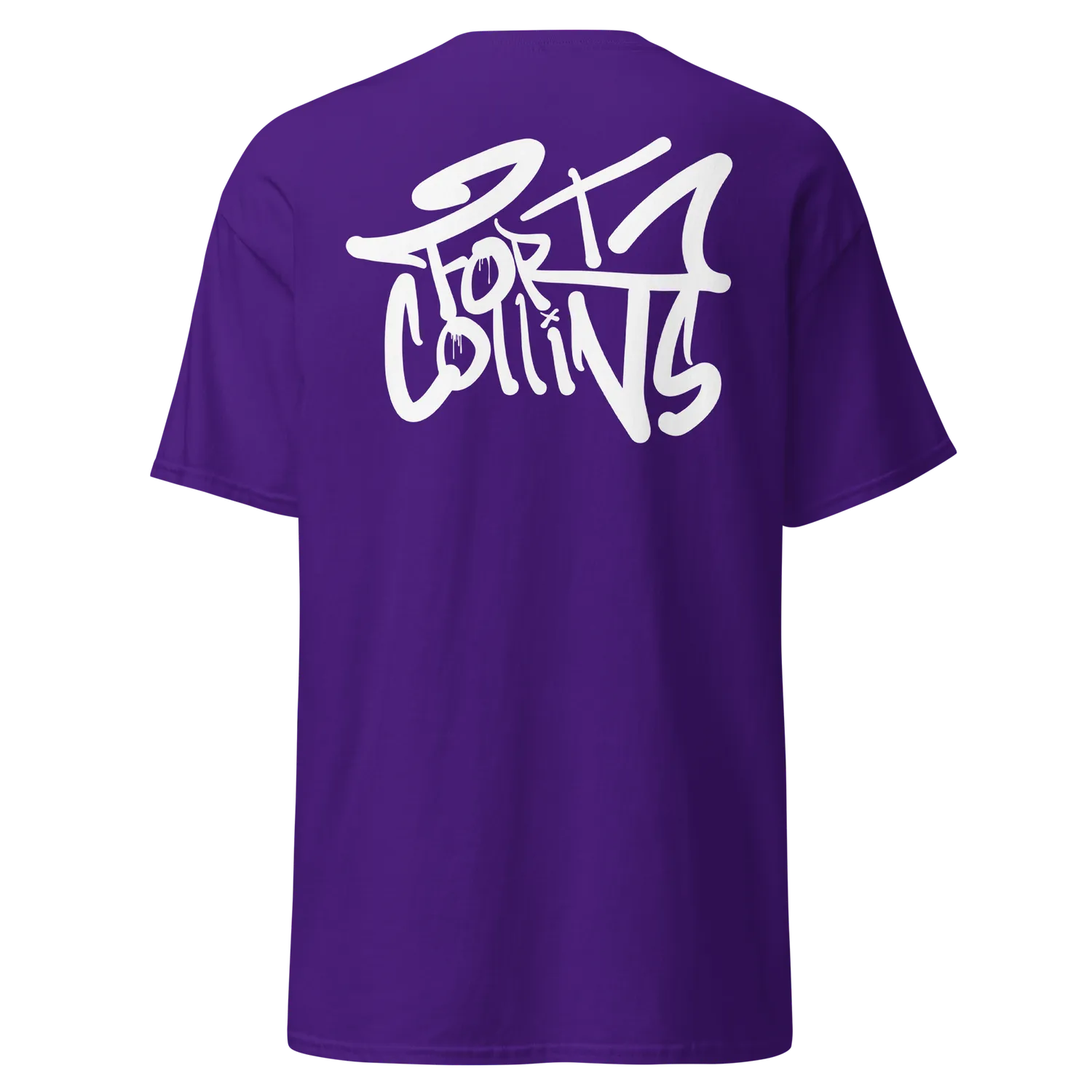 Razel White Tagged Ftc Fort Collins T-shirt wit katoen