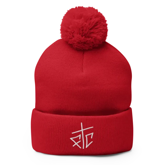 Razel FTC Pom-Pom Beanie muts zwart acryl