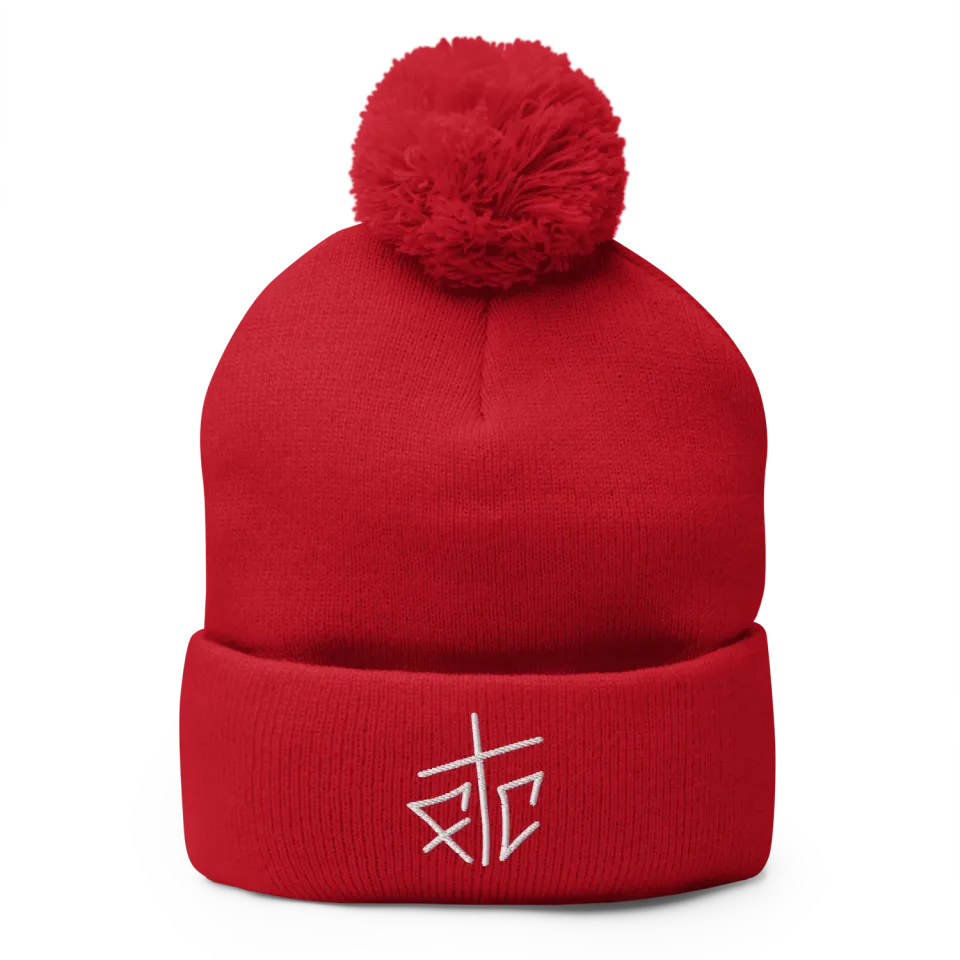 Razel FTC Pom-Pom Beanie muts zwart acryl