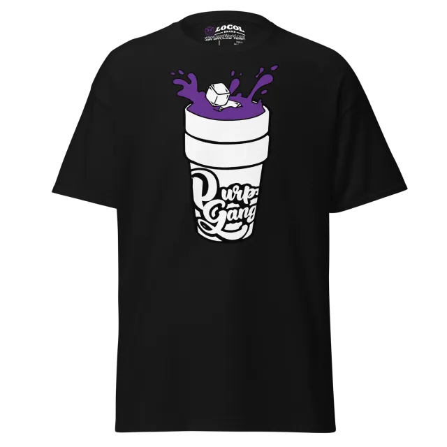 Razel Purp Gang Double Cup T-shirt zwart katoen