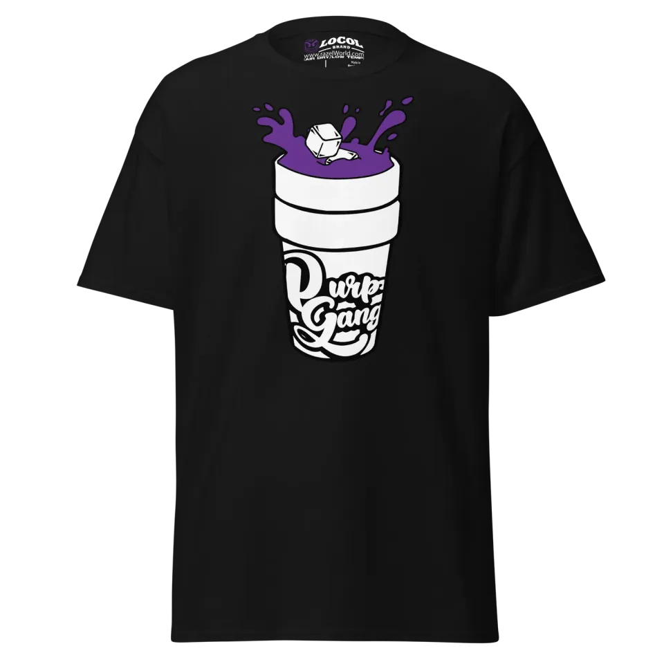 Razel Purp Gang Double Cup T-shirt zwart katoen
