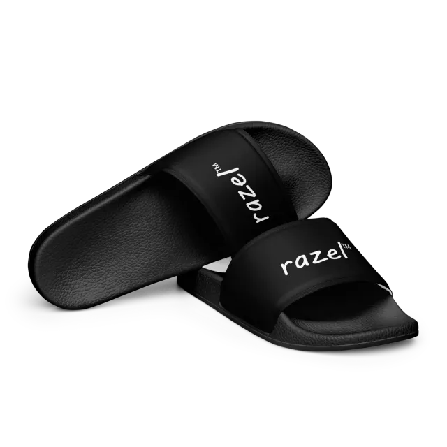 Razel Slides slippers wit kunstleer