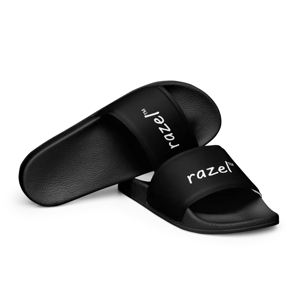 Razel Slides slippers wit kunstleer