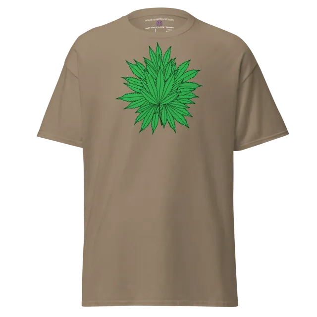 Razel Marijuana Tree Star T-shirt Zwart L katoen