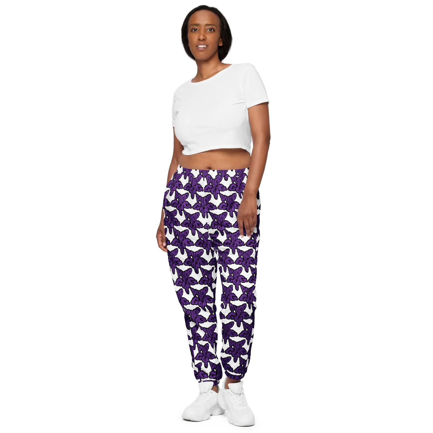Razel Purp Gang Rock Star Motif trainingsbroek zwart waterafstotend
