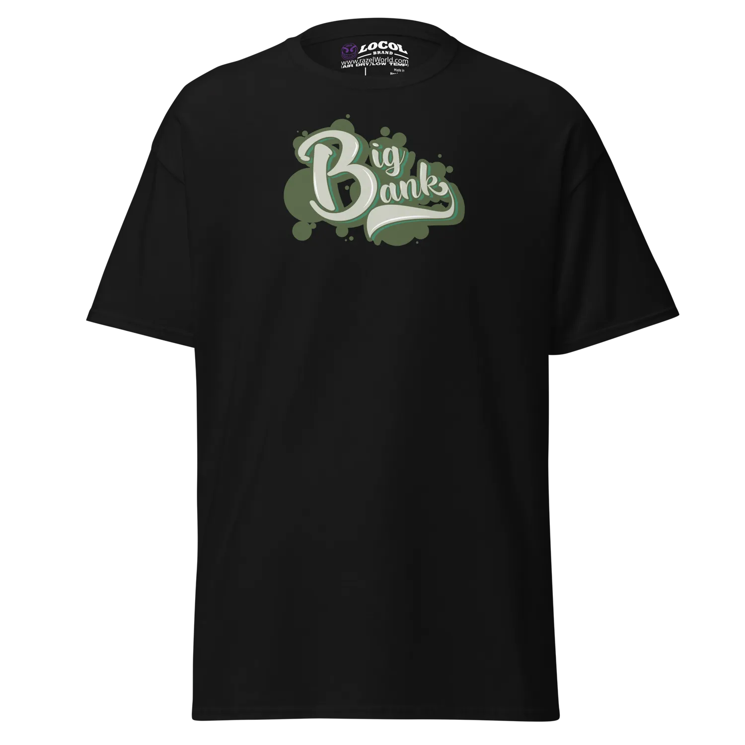 Razel Big Bank Tee T-shirt zwart katoen