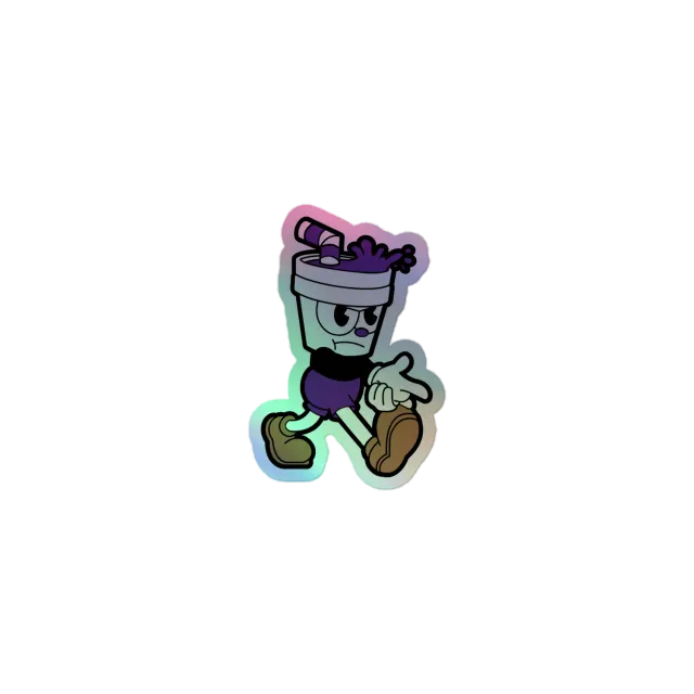 Razel Dubb Cup holografische sticker 7,6 cm vinyl