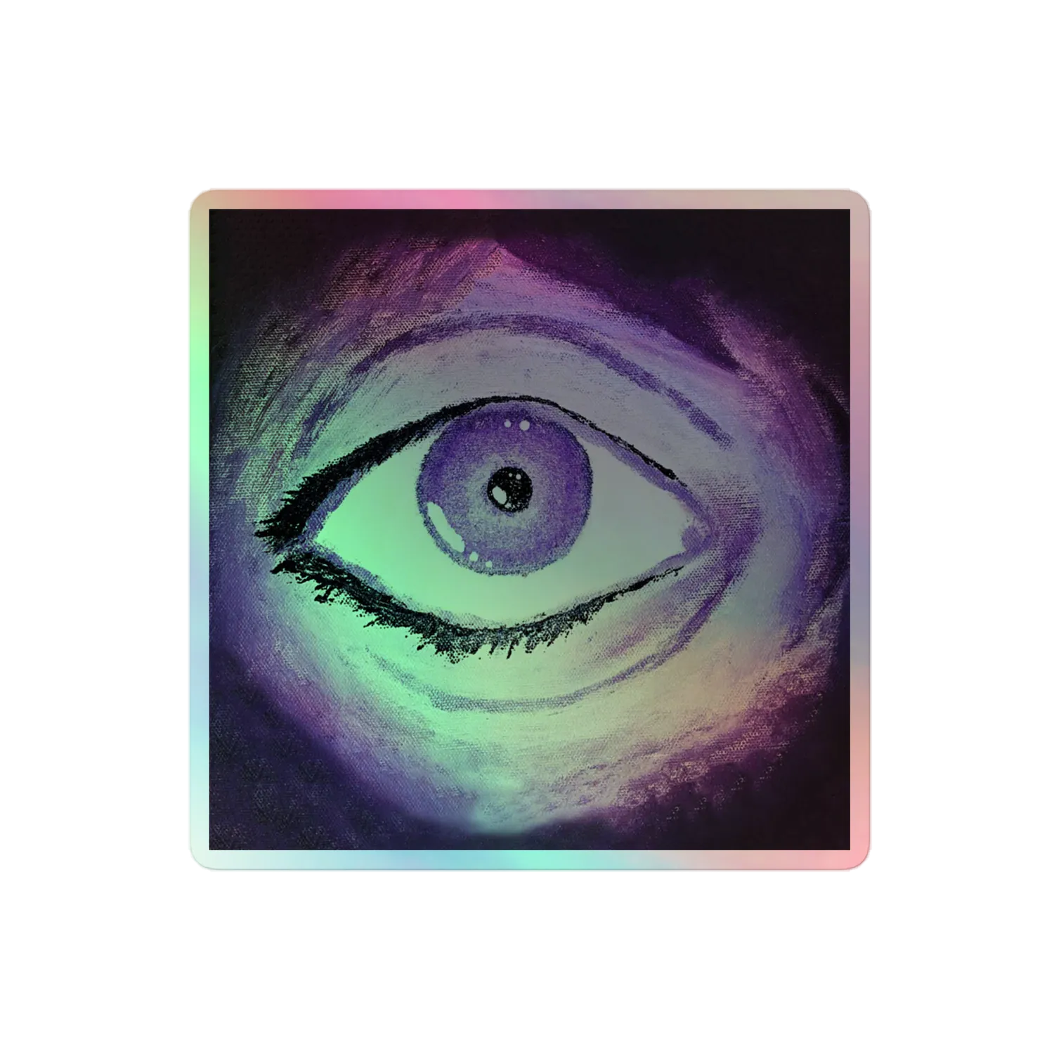 Razel Eye of razel sticker holografisch 3x3 inch