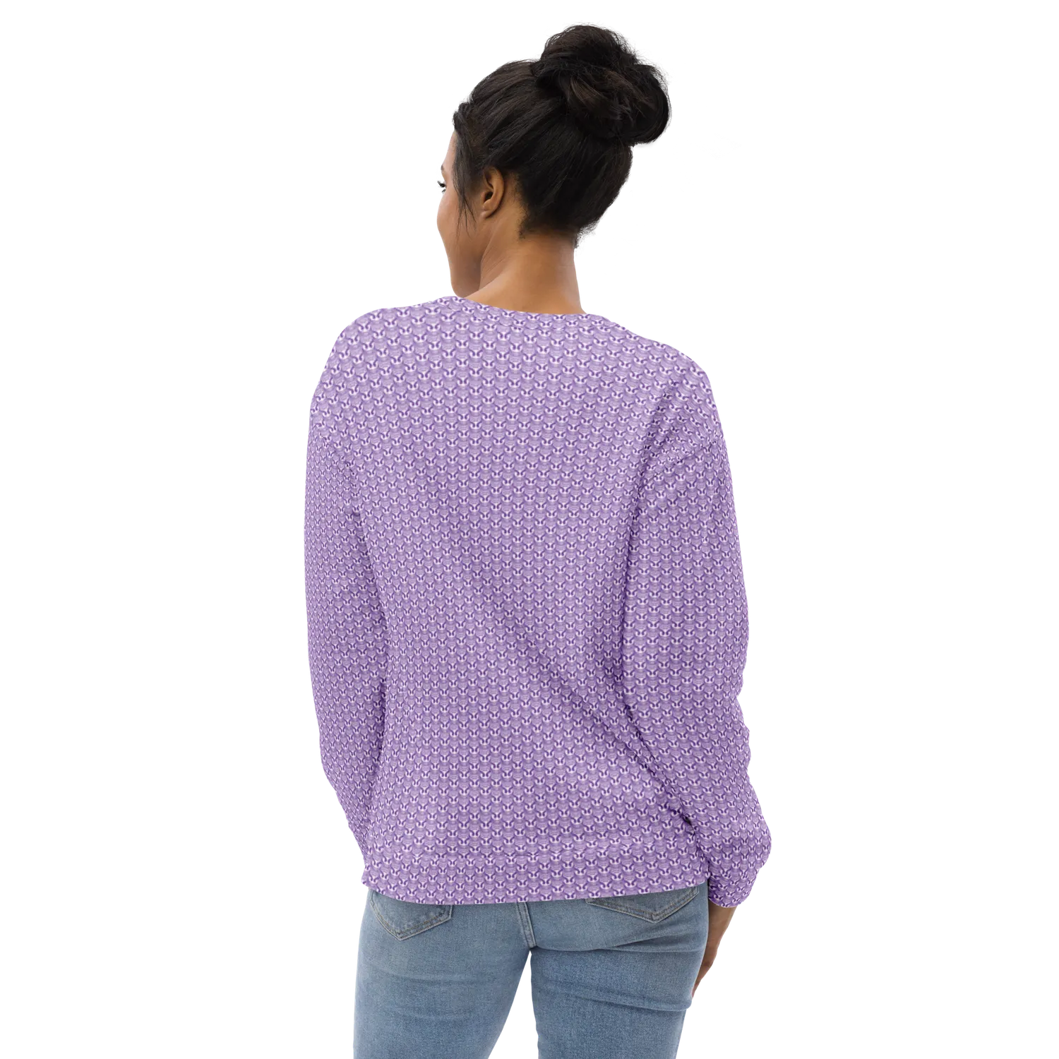 Razel Face Motif crewneck sweater gerecycled
