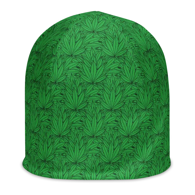 Razel Marijuana Tree Star Motif beanie dubbellaags