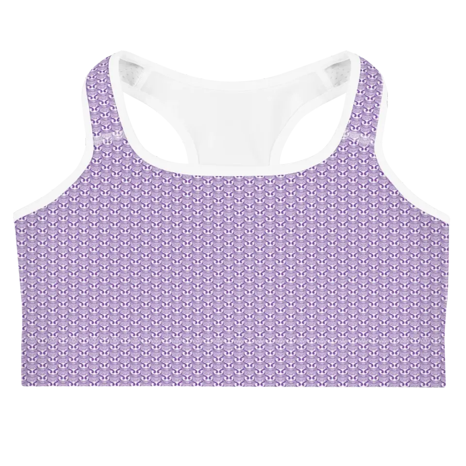 Razel Face Motif sportbeha zwart vochtregulerend