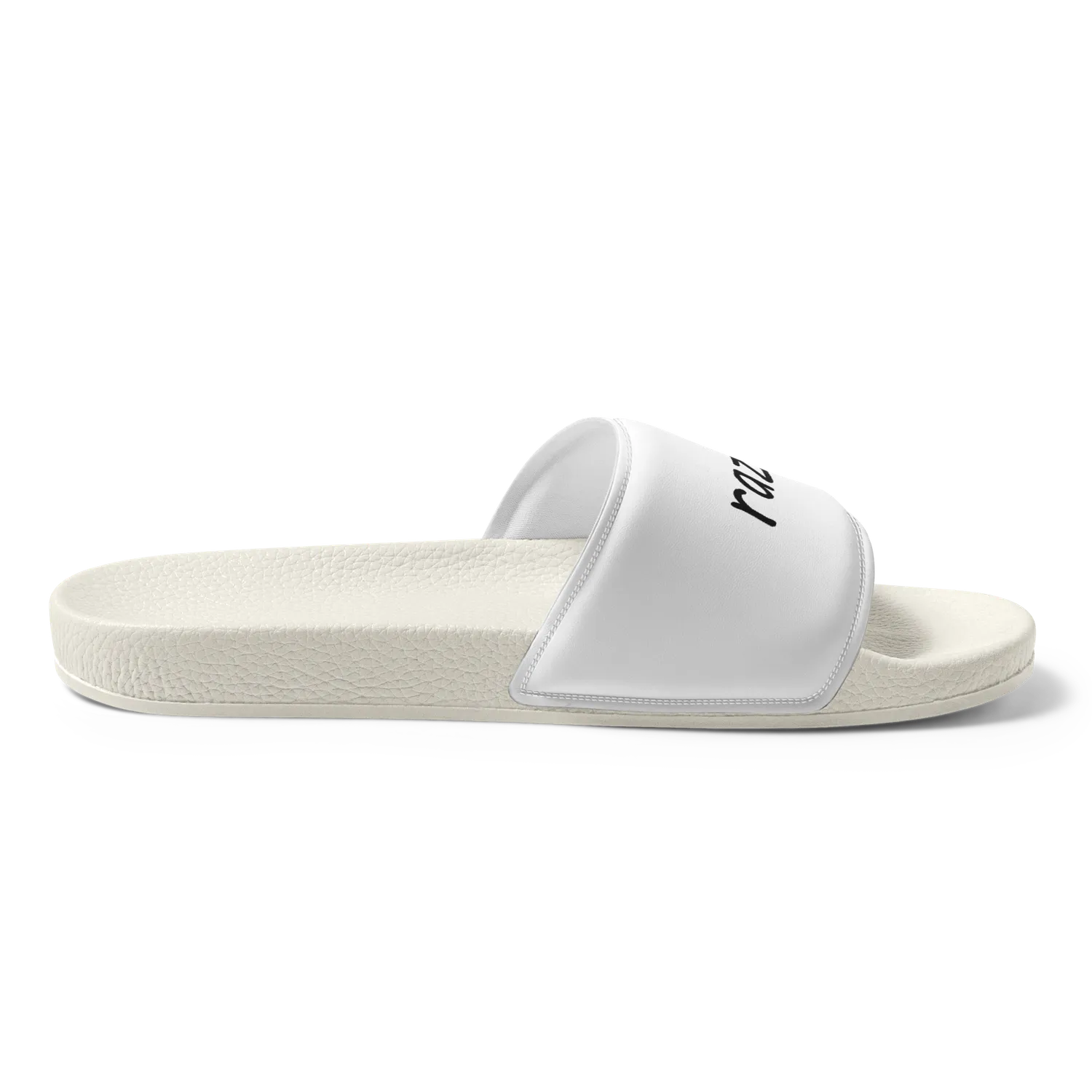 Razel slides zwart badslippers gevoerd voetbed