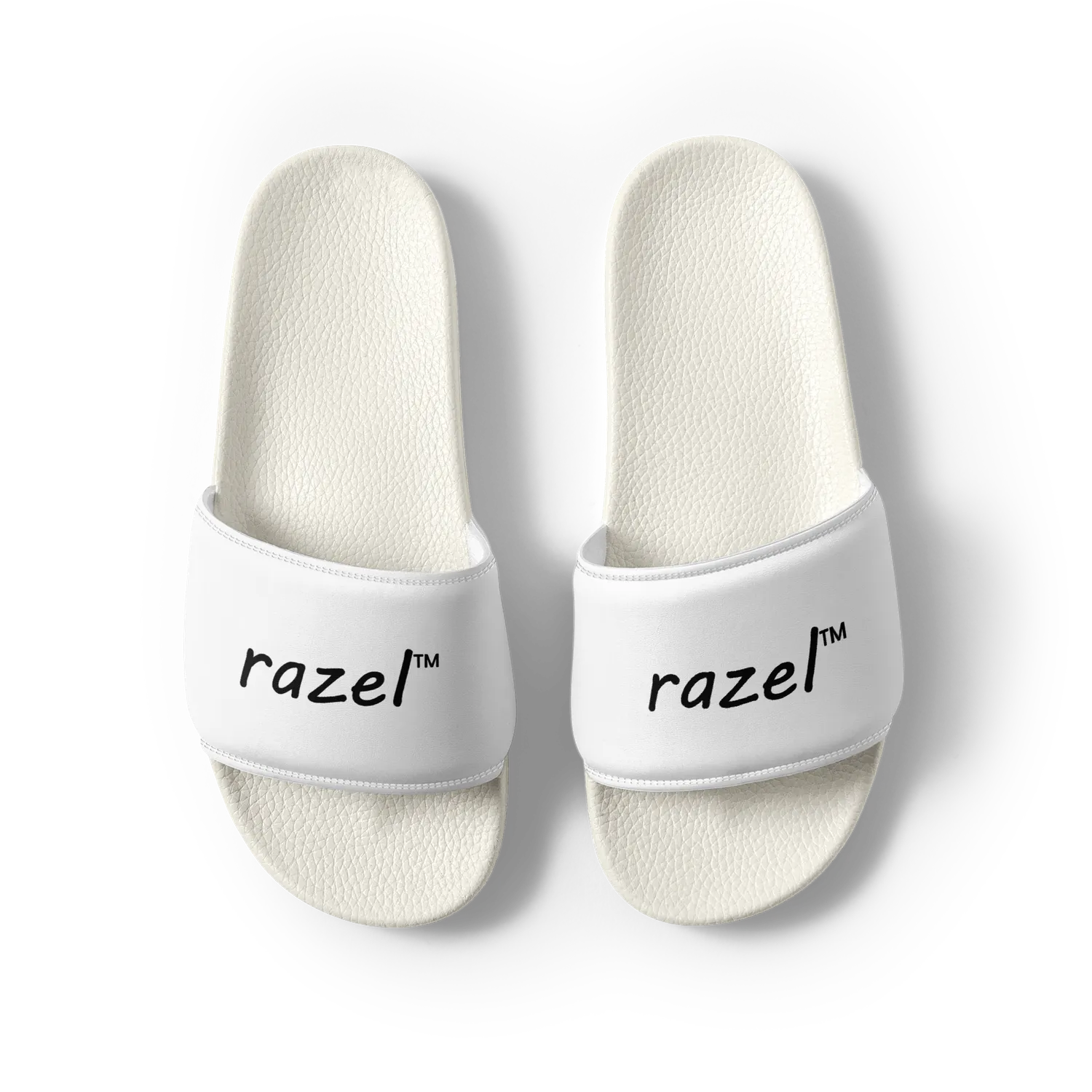 Razel slides zwart badslippers gevoerd voetbed