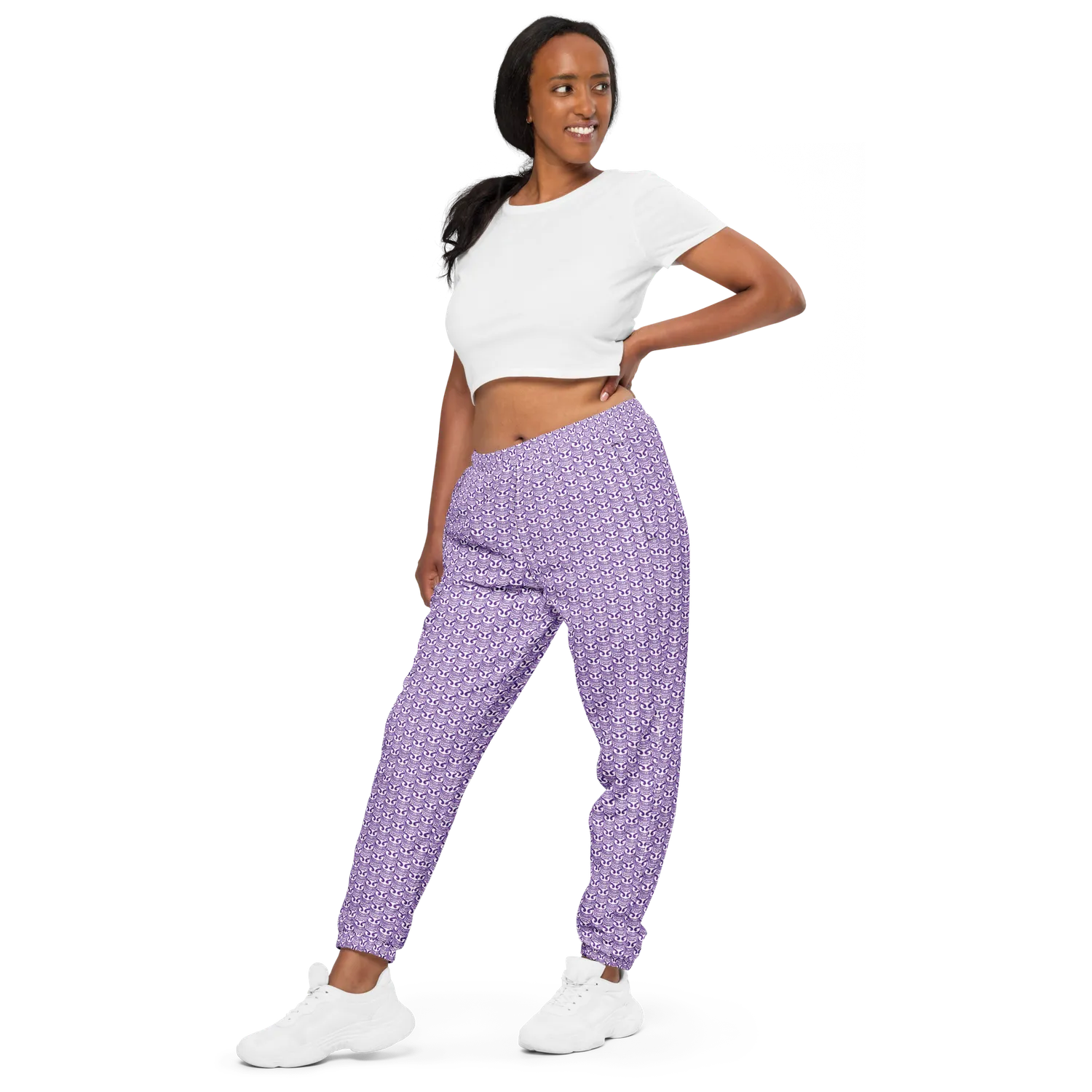 Razel Face Motif trainingsbroek joggingbroek zwart M