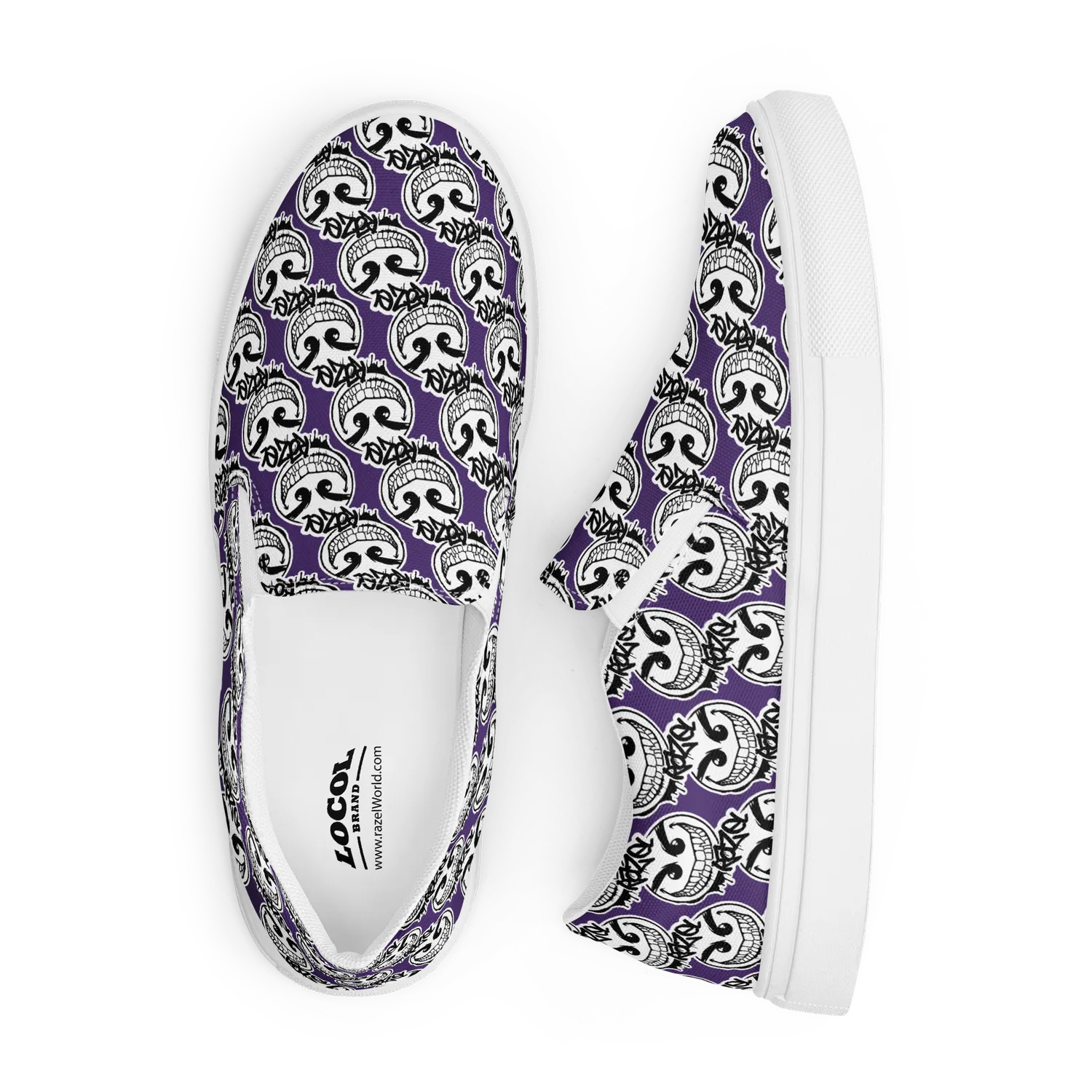 Razel Gang Drip Face Slip-ons canvas schoenen