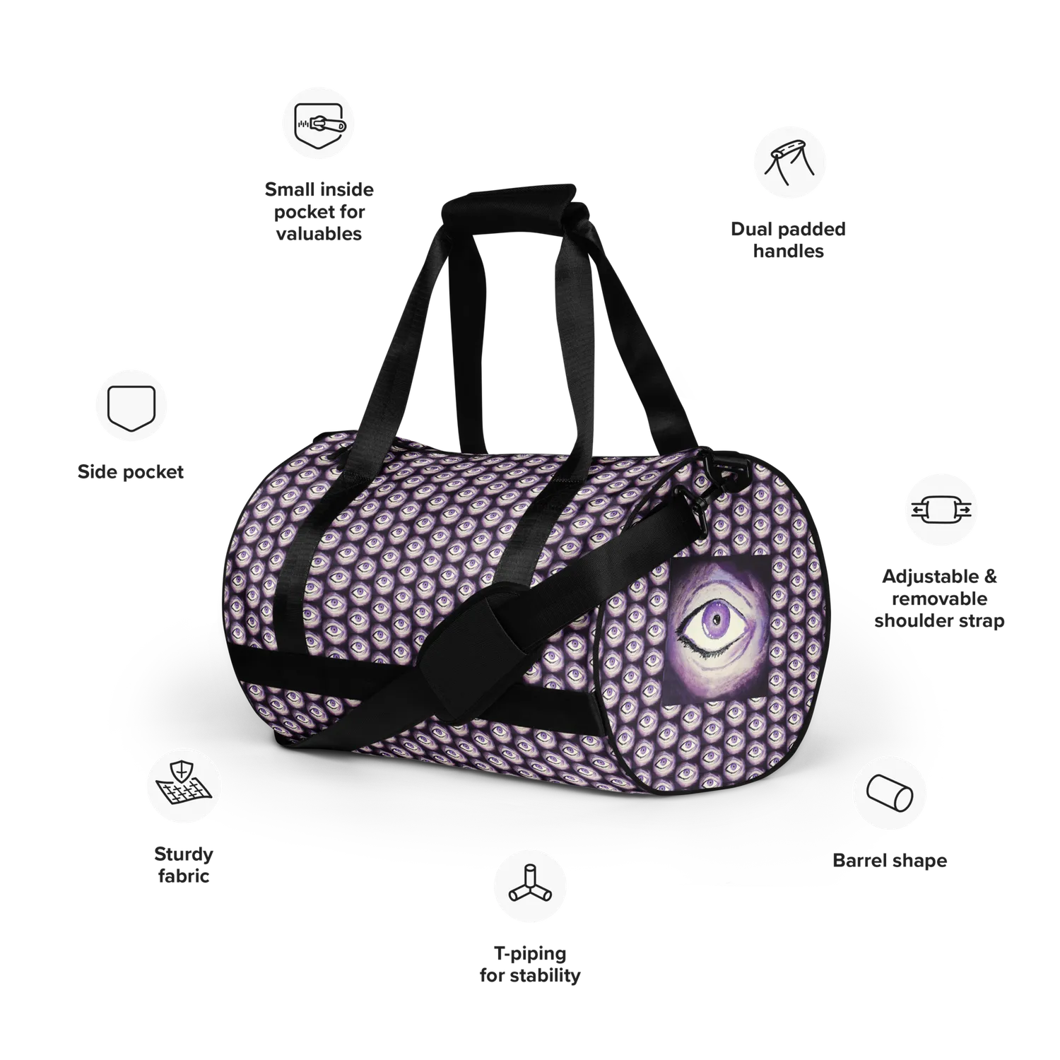 Thousand Eyes of Razel Motif sporttas waterafstotend