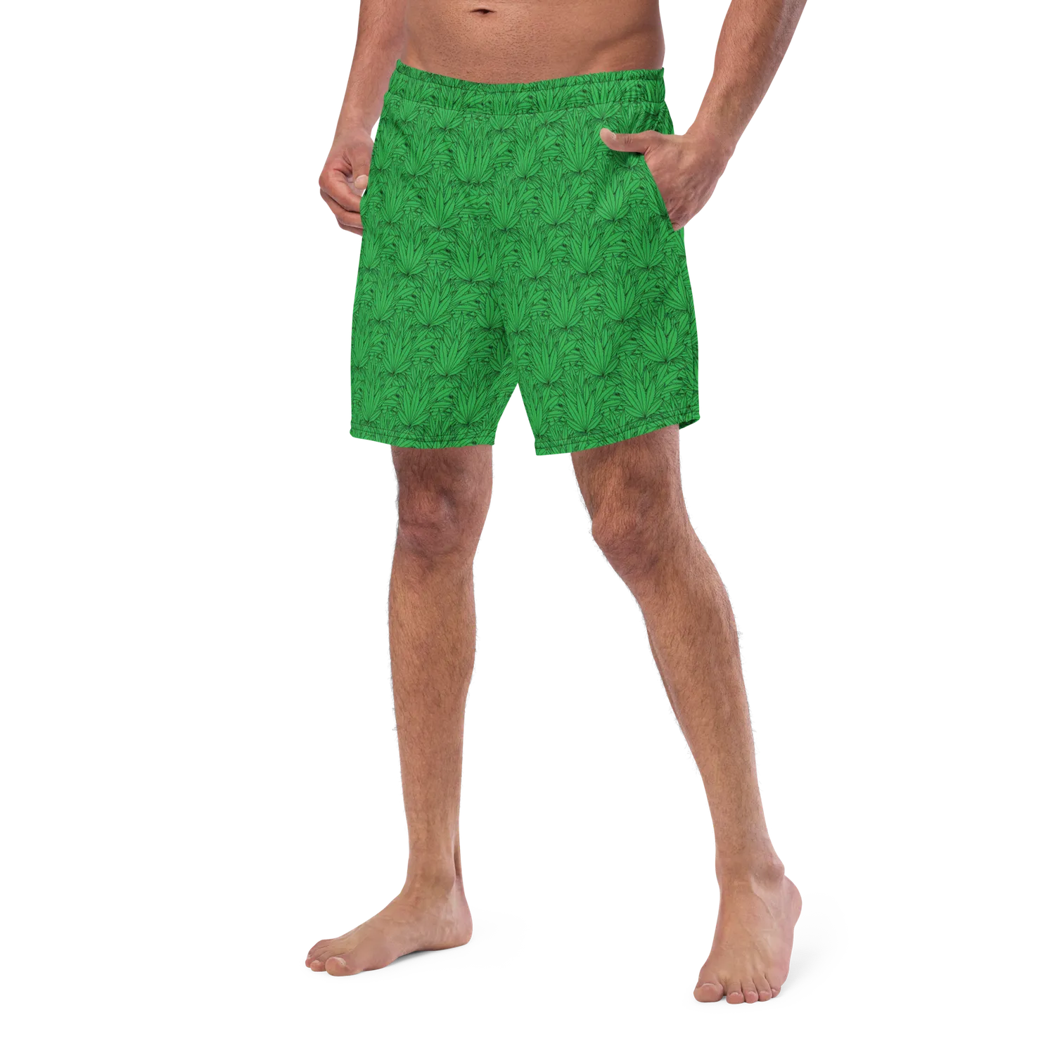 Razel Marijuana Tree Star zwemshort UPF50