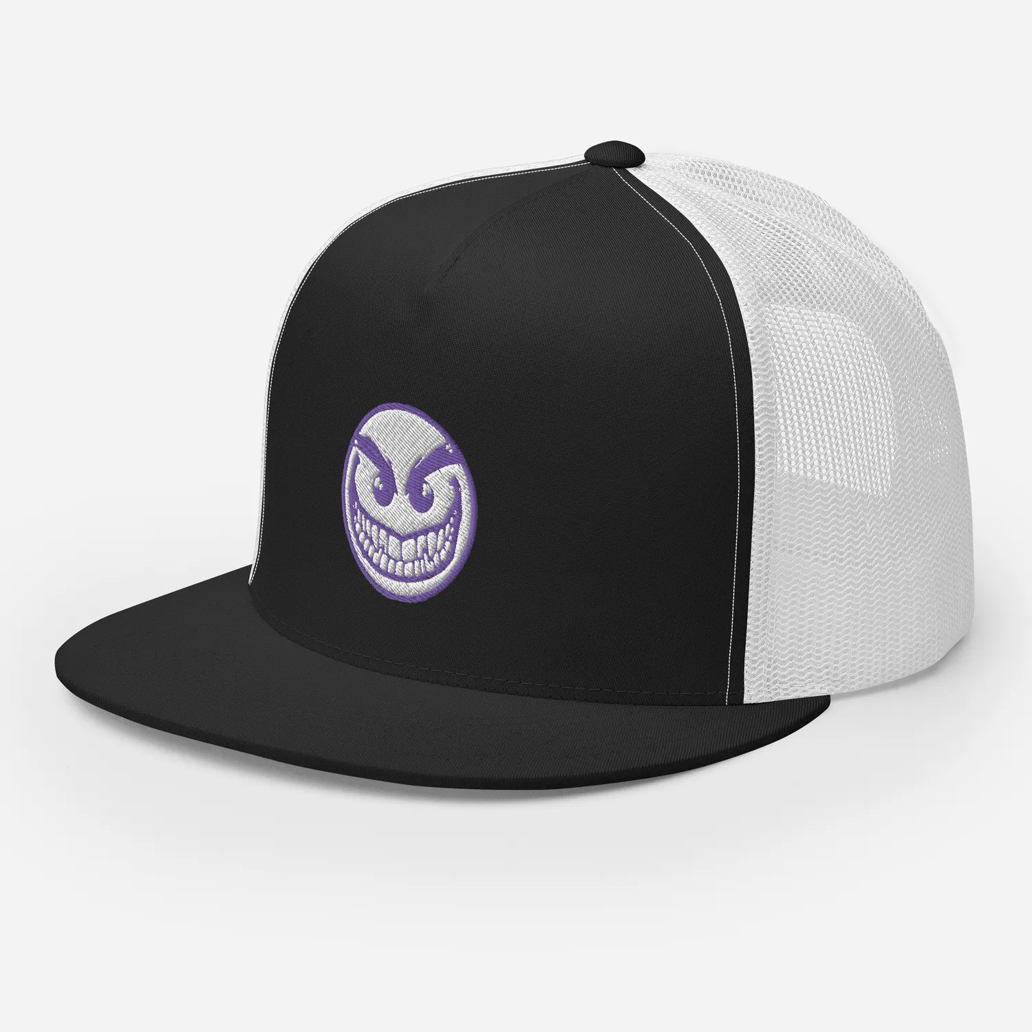 Razel Face trucker pet zwart wit snapback