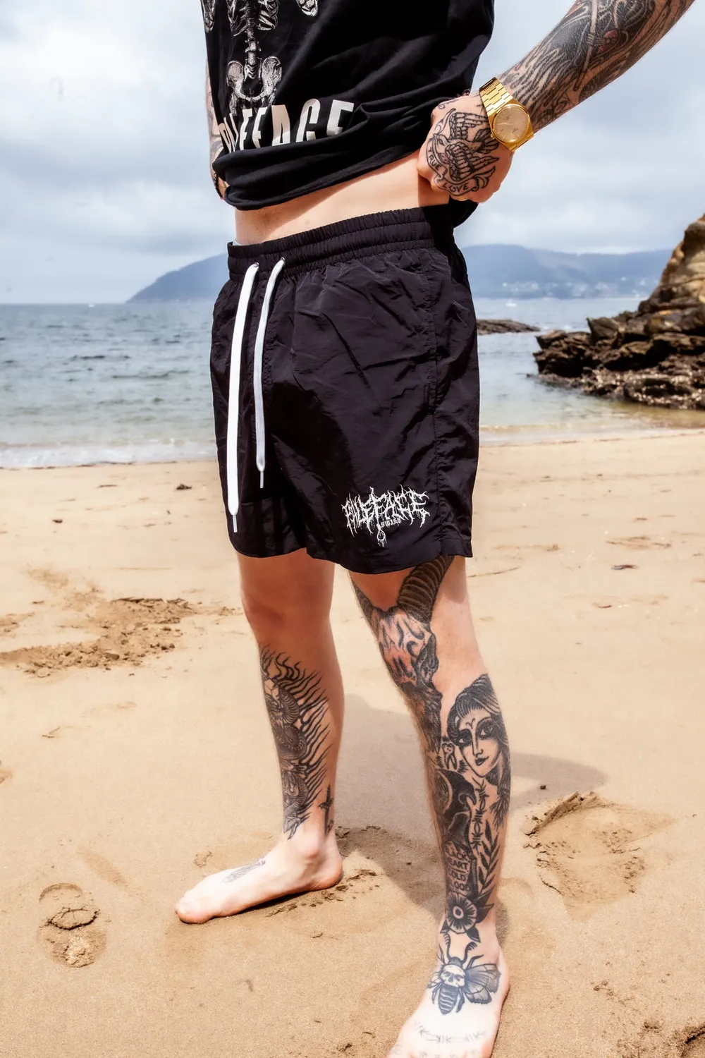 Paleface Swiss swim shorts zwemshort zwart sneldrogend