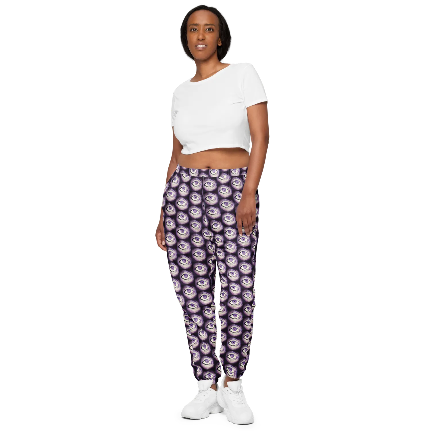 Razel Thousand Eyes Motif trackpants zwart M