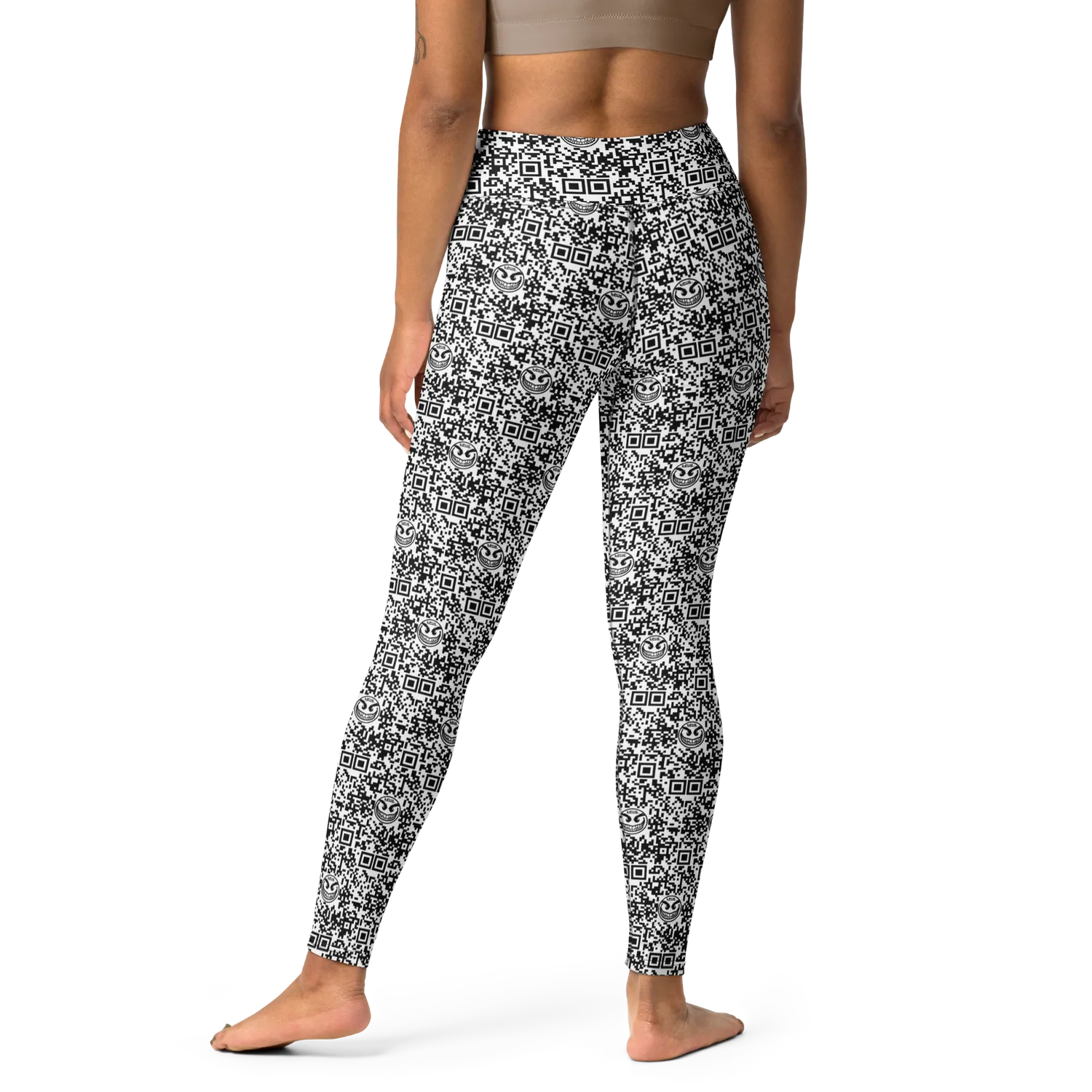 Razel Face QR Code Legging hoge taille stretch