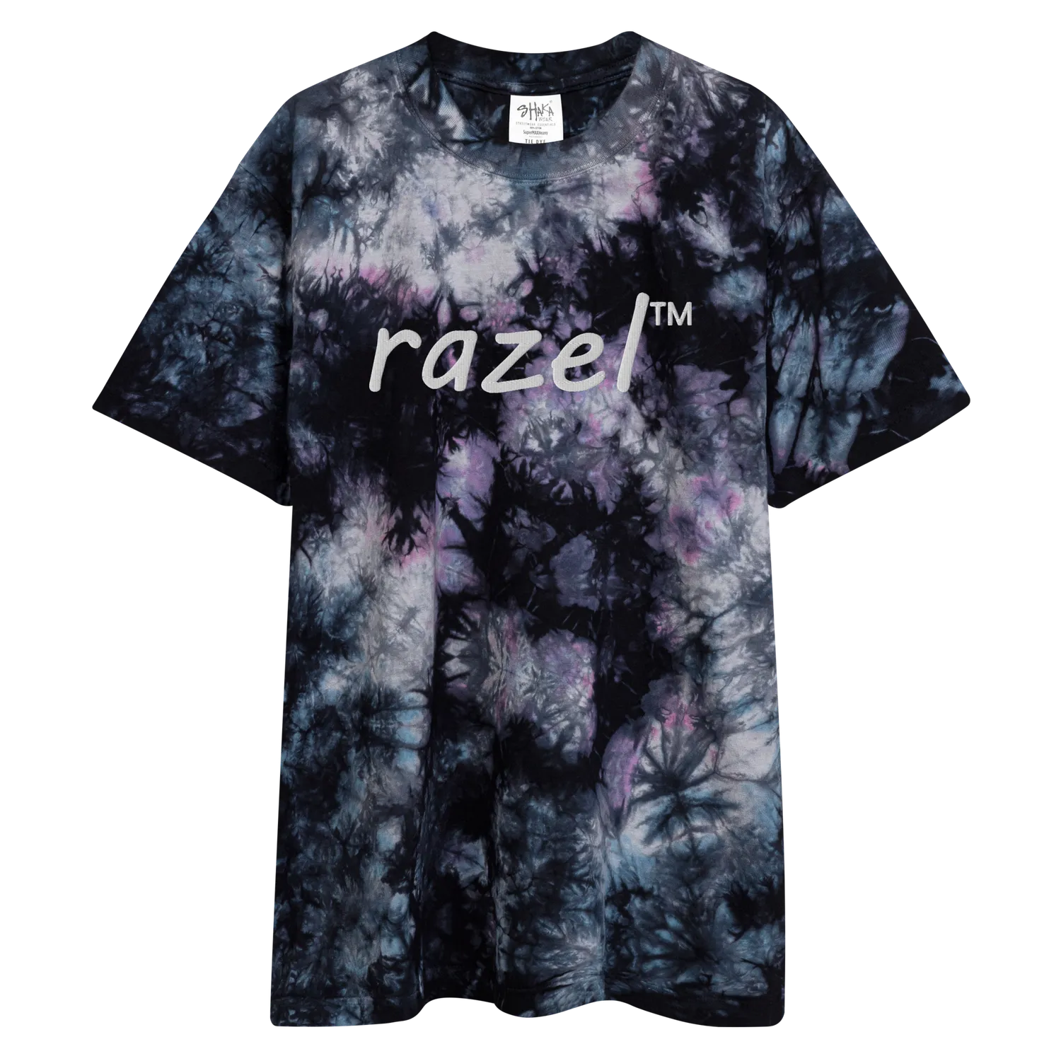 Razel Oversized Tie-Dye T-shirt Milky Way M 100% katoen