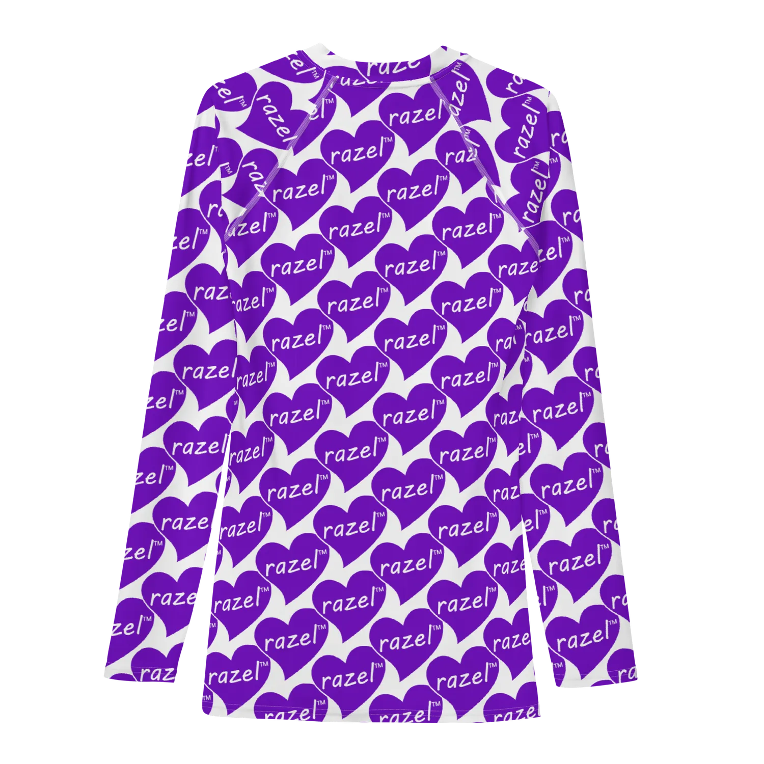 Razel Purple Hearted rashie lange mouw UPF50+