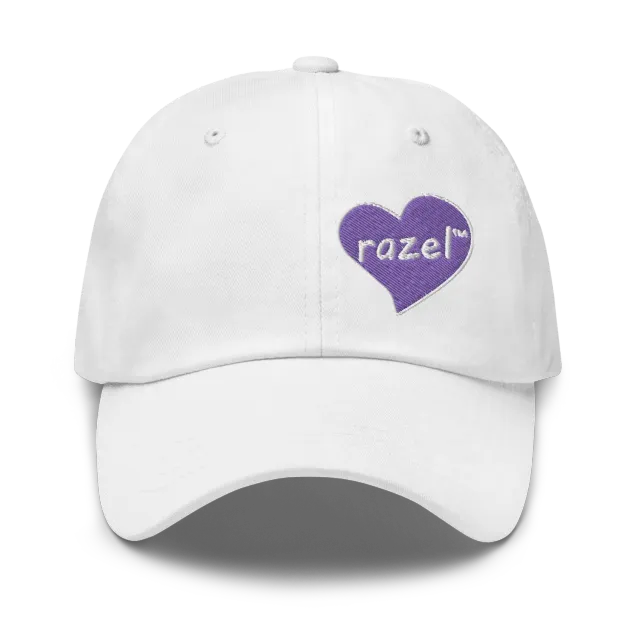 Razel Purple Hearted pet zwart verstelbaar