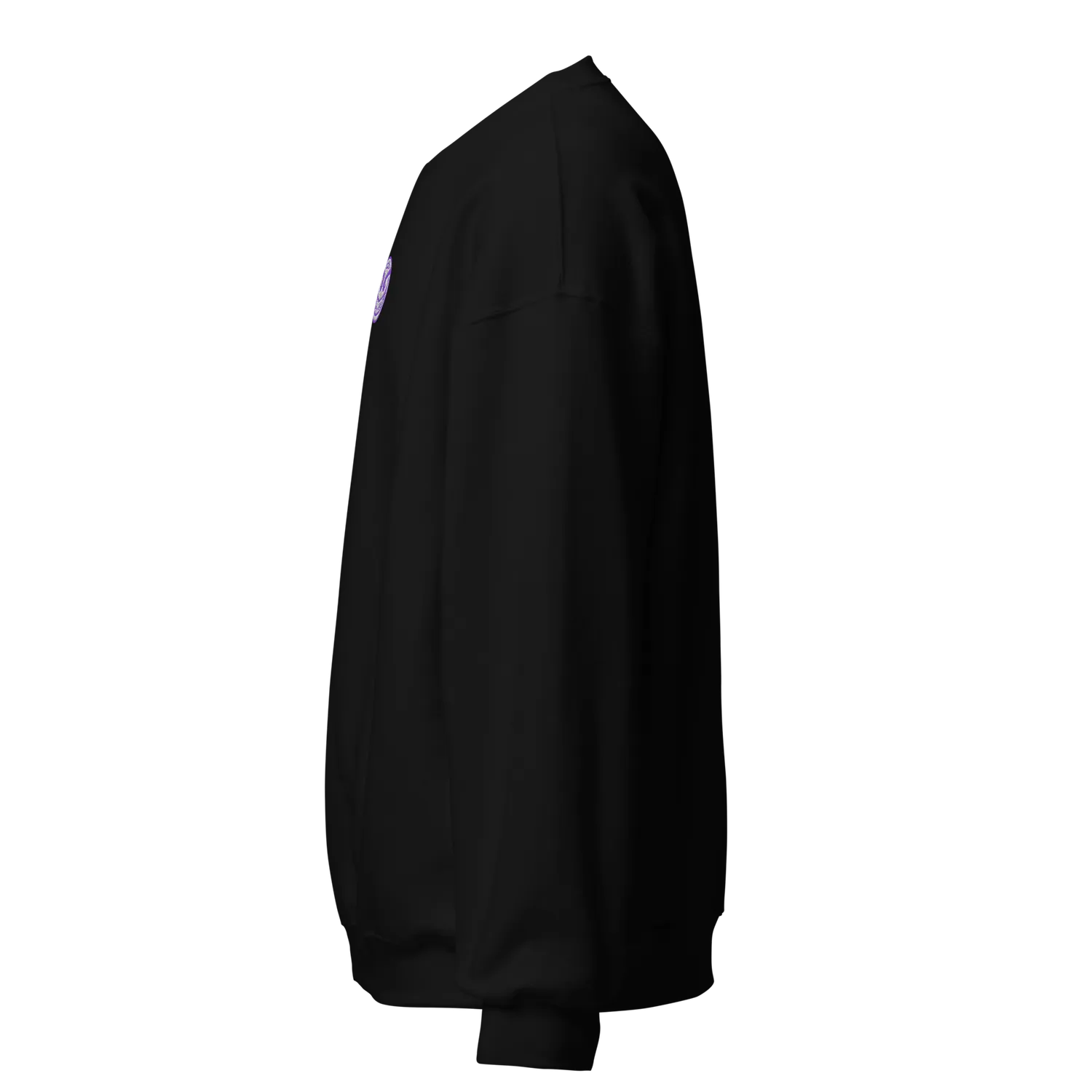 Razel Face Embroidered Crewneck Trui Zwart Geborduurd