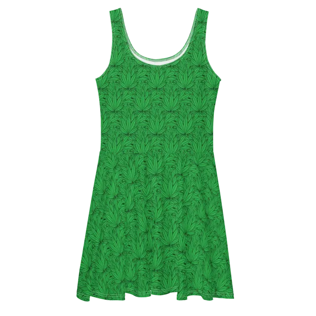 Razel Marijuana Tree Star zomerjurk skater stretch