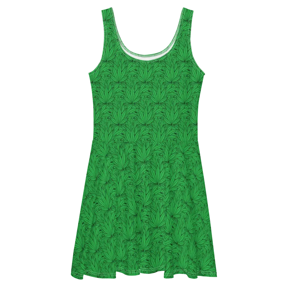 Razel Marijuana Tree Star zomerjurk skater stretch