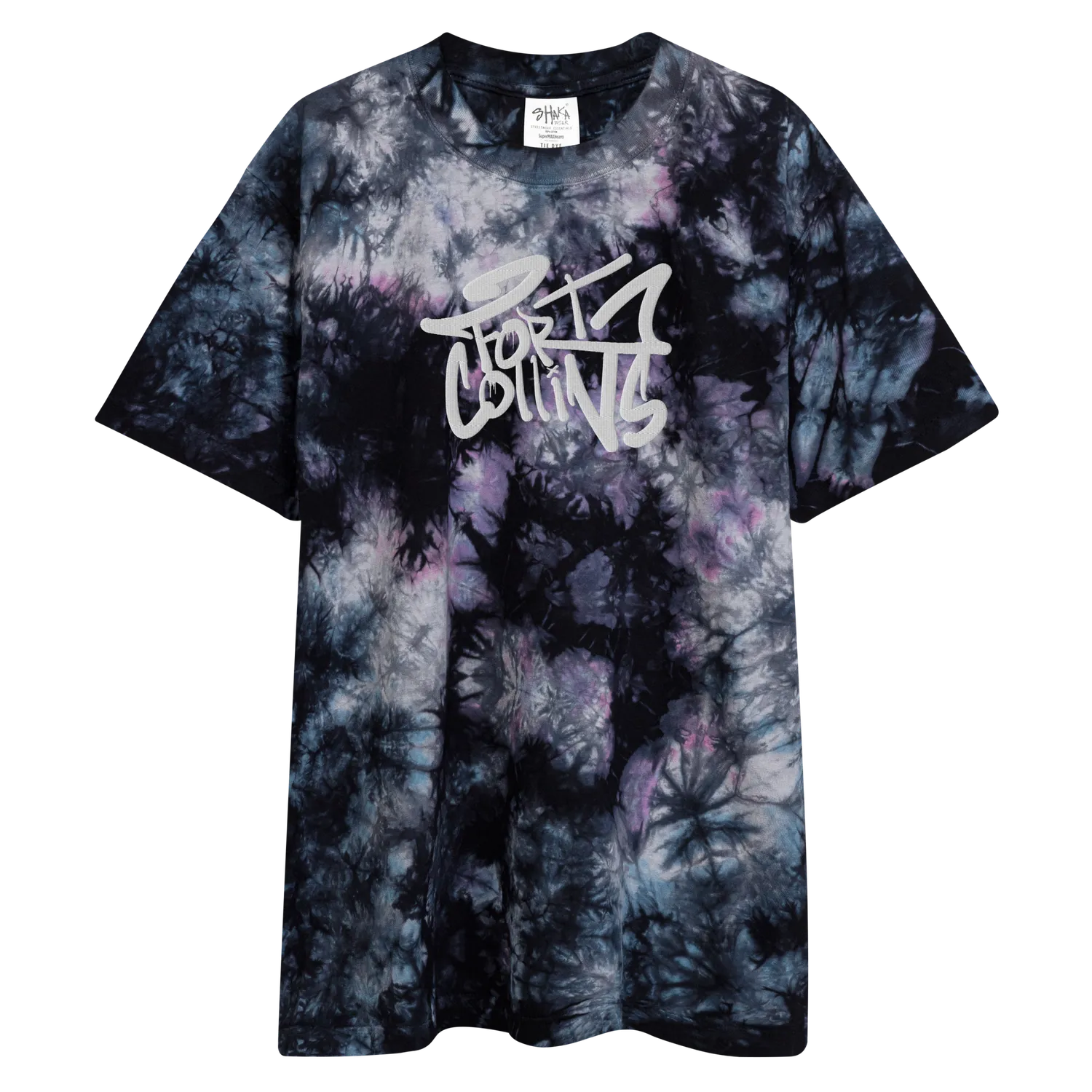 Razel Fort Collins T-shirt tie-dye oversized Milky Way