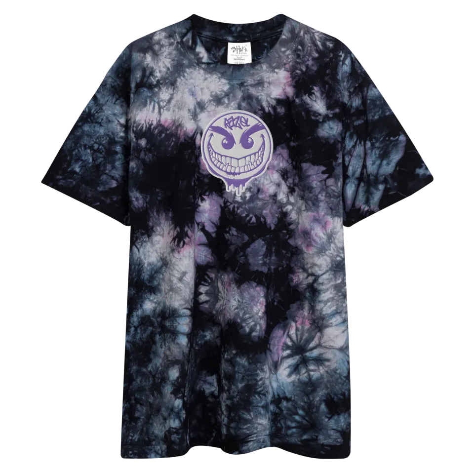 Razel Drip Face oversized tie-dye T-shirt katoen