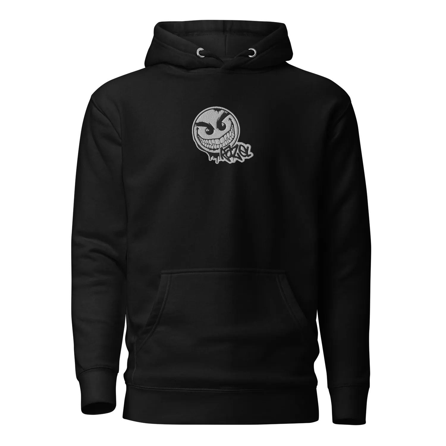Razel Gang Drip Face Hoodie Geborduurd Katoen