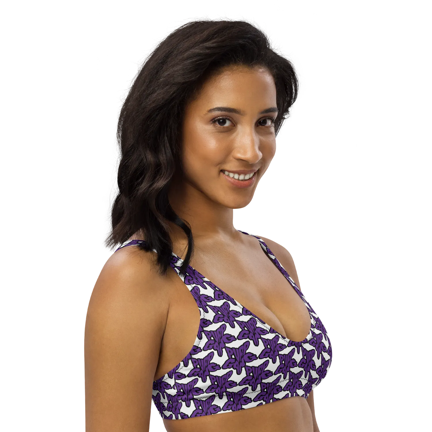 Razel Purp Gang Rock Star Bikinitop padded